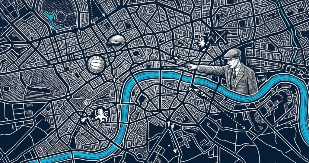 London Football Clubs Map